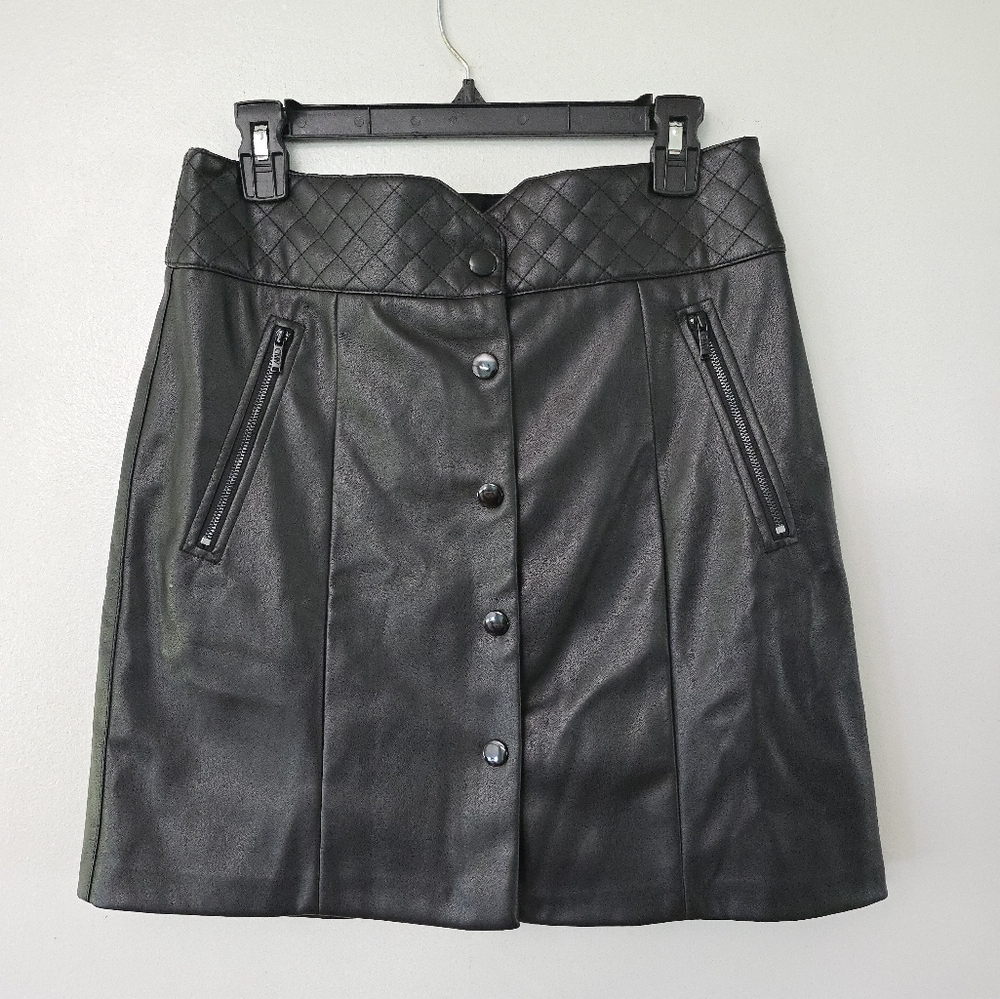 Carmen Marc Valvo Black Mini Skirt